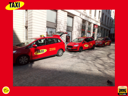 Unsere Taxiflotte 444422 am Leo in Pforzheim